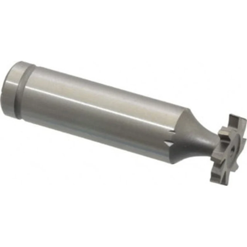 Made in USA ANSI 305 (Old Std # 4) 5/8 Cut Diam, 3/32 Cut Width, 1/2 Shank, Staggered-Tooth Woodruff Keyseat Cutter C...